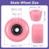 PATIKIL 8 Pack Roller Skate Wheels, 58mmx32mm Quad Wheels with ABEC-9 Bearing, 82A PU & 2 Toe Stoppers