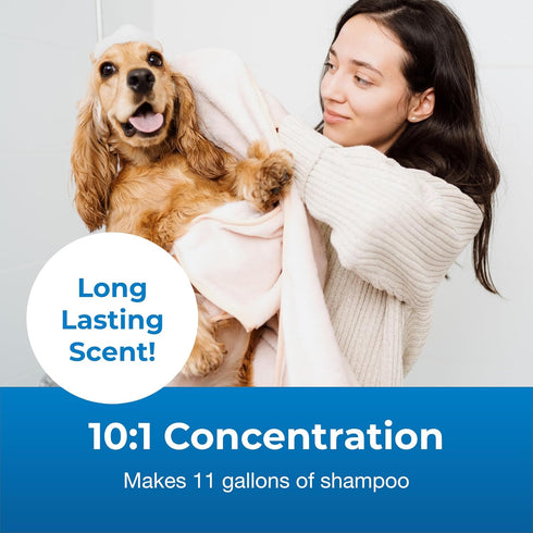 (10:1 1 PetAg Fresh n Clean Oatmeal n Baking Soda Shampoo - Tropical Fresh Scent Concentrate) - Gallon - Nurtures Dry