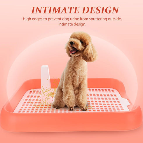 17.7x14x2 Inches ULTECHNOVO Mesh Dog Toilet Tray Lightweight Anti-Slip Easy Clean Removable Mesh Top for Indoor Puppy