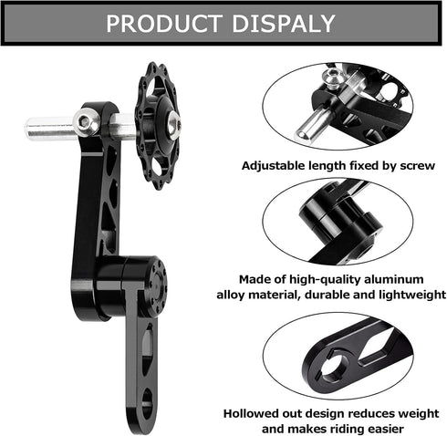 psler Bike Chain Tensioner with Derailleur Hang, Chain Guide for Folding Bicycle Accessories