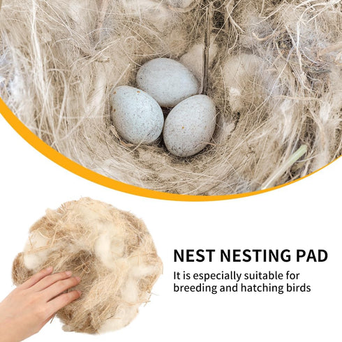 40g Building Mat Pigeon Natural Mixing Bird Nesting Material, Cushion Cage Liner for Nest Building and Hideouts