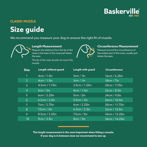 BASKERVILLE CLASSIC BASKET MUZZLE, Breathable Dog Training Muzzle for Medium Dogs, Prevents Biting and Food Waste