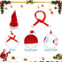 2 Pack Christmas Bearded Dragon Lizard Hat and Scarf, Small Animal Guinea Pig Christmas Costume Clothing (2A-Red)