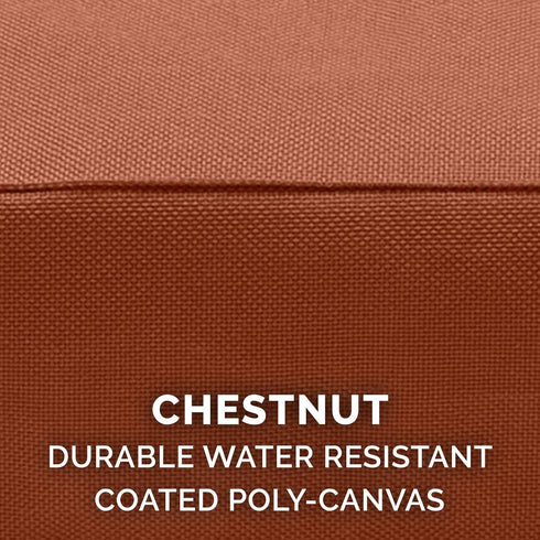 Furhaven Replacement Dog Bed Cover, Water-Resistant Washable Oxford Polycanvas Mattress, Chestnut, Medium