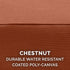 Furhaven Replacement Dog Bed Cover, Water-Resistant Washable Oxford Polycanvas Mattress, Chestnut, Medium