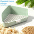 Dmnnlp 10" 10" 7" Large Rabbit Litter Box x x with Broom & Grooming Kit, Low-Entry Corner Toilet Pan for Potty Training