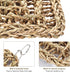 SMICEM 2Pcs 2 Sizes29.53x6.89 &7.48x7.48 Inches Natural Sea Grass Parrot Mat - Foraging Chew Wall Toy with Climbing