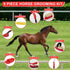 9 Set, Pieces Grooming Kit with Tote Bag - Brush Sweat Scraper, Sponge, Hoof Pick, Curry Comb for Horse Riders