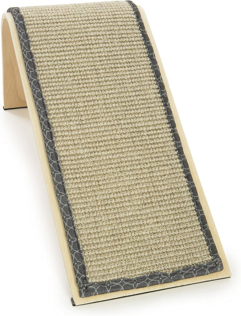 SmartyKat Sisal Angle Cat Scratch Ramp, Includes Catnip, Natural, One Size