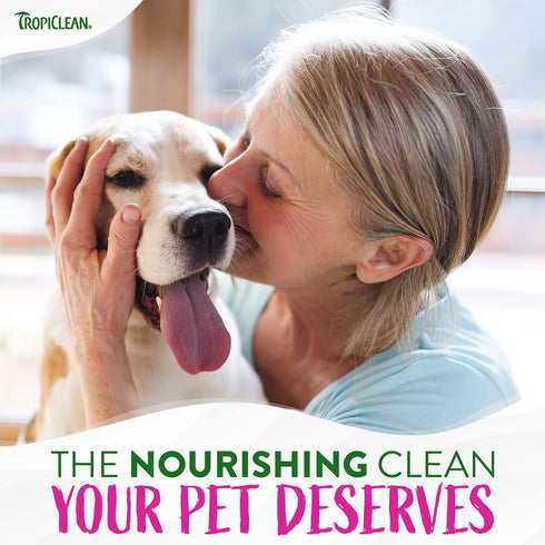 TropiClean Berry & Coconut Deep Cleansing Dog Shampoo | Natural Pet Shampoo | Deodorizing | 20 oz.