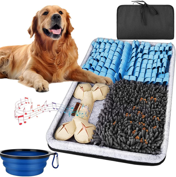 Snuffle Mat for Dogs, Interactive Feed Mat for Boredom, 17.3"23.6" Pet Foraging