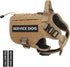 PETNANNY Tactical Dog Harness, Service Dog Emotional Support Vest for Medium Large Dogs, No Pull Molle Training Vest,