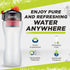 ÖKO Advanced Water Bottle with Filter, NASA Technology, 650ml, Charcoal