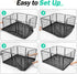 35in 4 Dog Playpen Bottom Pad, Floor Protector Dog Playpen Bottom Cover for Panels Play Pen, Dog Pen Bottom Covers