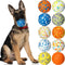 Lenwen 10 Pcs Dog Toy Ball for Aggressive Chewers - Interactive Bouncy Floating Rubber Ball for Large, Medium, Small