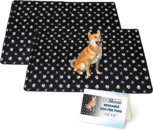 EZwhelp Reusable Dog Pee Pads, Washable Waterproof Mats for Dog Potty Training