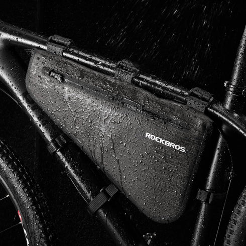 ROCKBROS 8L Waterproof Bike Frame Bag - Bikepacking Triangle Storage Bag