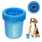 Dog Paw Cleaner, Portable 360º Silicone Washer Cup for Small and Medium Breed Cats and Dogs, Blue