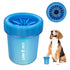 Dog Paw Cleaner, Portable 360º Silicone Washer Cup for Small and Medium Breed Cats and Dogs, Blue