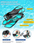 Snorkeling Gear for Adults, 4 in 2 Snorkel Set with Panoramic View Diving Mask, Anti-Fog, Dry Top Snorkel, Fins