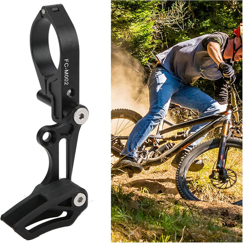 Jiawu Bike Chain Protector, Aluminium Alloy Accessory for Single-Disc Mountain Bike