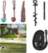 Tether Tug Outdoor Dog Toy with Upgraded Steel Stake & Adjustable Safety