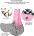 CUBY Dog and Cat Sling Carrier - Hands Free Reversible Pet Papoose Bag for Puppy, Small Dogs Cats Outdoor, Pink