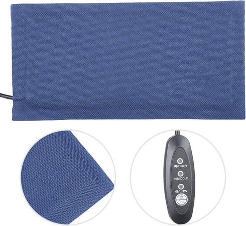 Tnfeeon Pet Heating Mat Pad, Electric Heated Carpet with USB Power Supply, Adjustable Temperature for Puppies Kittens