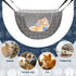 2 Pieces Cat Cage Hammock, Double Layer Soft Plush Hanging Pet Bed for Indoor Cats, Kittens, Ferrets, and Small Animals