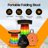 350lbs (1, Upgraded Portable Folding Stool with Seat Cushion and Nylon Bag Adjustable Stool with Load Capacity