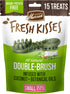 Merrick Fresh Kisses Natural Dental Chews Infused With Coconut For Small Dogs 15-25 Lbs - 15 ct. Bag