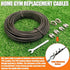 KORIKAHM 65.6/98.4 Ft Pulley Cable for DIY Home Gym, 5mm Thick Steel Wire Rope for Weight Lift System