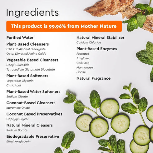 Puracy Natural Platinum Pet Stain and Odor Remover, Plant-Powered Professional Cleaner with Cucumber & Mint