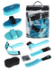 ShineWell Horse Grooming Kit, Complete Horse Brush Set, Equine Grooming Tools for Shedding