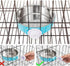 Dog Crate Bowl, Hanging Stainless Steel Removable Pet Crate Water & Food Bowls, 2PCS for Cat Puppy Birds