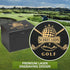 Golf Scorecard Collection Box with 5 Wooden Dividers - Organizer for Scorecards, Photos, Keepsakes; Great Gifts for Dads