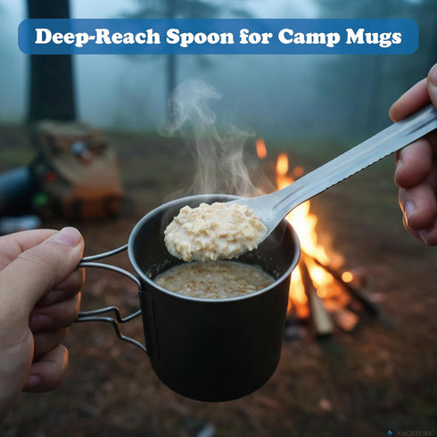 Set, Set, 4-in-1 Set NACETURE Travel Silverware Travel Fork Spoon Knife Portable Utensils, Spoon Fork Converts