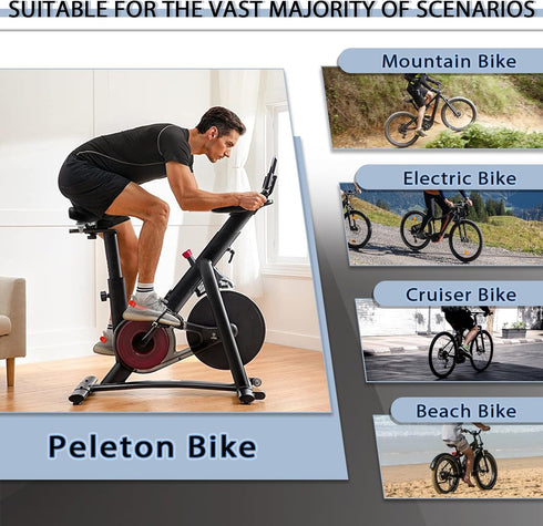 BUCKLOS Bike Seat for Comfort Men Women Wide Bicycle Seats Large Bike Saddle for Ebike Beach Cruiser Peloton Stationary