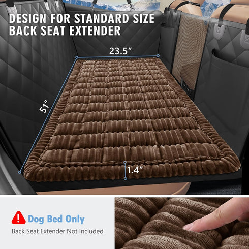 (51X 23.5) Backseat Dog Bed Non-Slip, Dog Bed for Car Back Seat Soft and Comfortable, Back Seat Pet Bed Mat for Travel