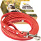 ADITYNA Premium Leather Dog Leash - 6 ft, Heavy-Duty, Soft & Strong for Small/Medium Dogs (Red, 6 ft x 1/2")