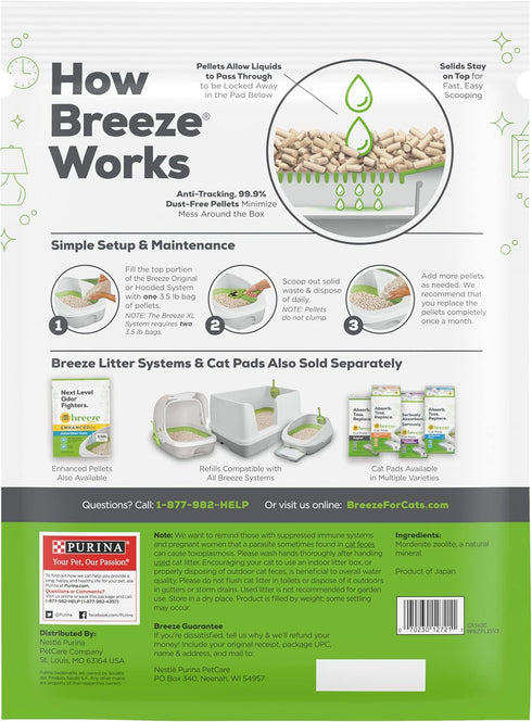 Tidy Cat Breeze Pellets, 3.5 lb for Cat Litter