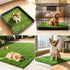 THREE ORANGES 2-Pack 18x23 Inch Washable Artificial Grass Pads for Dogs, Reusable Turf Mats, Realistic Grass for Indoor