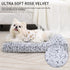 KSIIA Washable Dog Bed, Deluxe Plush Dog Crate Beds, Fluffy Comfy Kennel Pad, Anti-Slip Pet Sleeping Mat for Large,