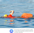 ProCase 35L Waterproof Swim Buoy Dry Bag with Shoulder and Waist Strap for Open Water Activities - Orange