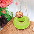 Neeenn 3.7 Inches Hermit Crab Tire Swing Toy, Hermit Crab Climbing Toy, Reptile Tank Aquarium Decoration Accessory