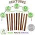 Nature Gnaws Thin Bully Sticks for Dogs 5-6" (8oz) - Mixed Thickness, Long Lasting for Small Dogs and Puppies
