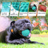 Indestructible Dog Squeaky Balls, Durable Tough Chew Toys for Aggressive Chewers, Natural Rubber Interactive Toys