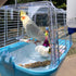 100 Pcs Bird Cage Liner Papers, Big Size Disposable Cage Paper Liners for Pet Bird Parrot