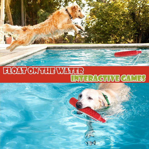BINGPET Dog Float Bumper Toy - 10.8 Inch Large Training Dummy for Summer Pool Tug Game