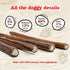Natural Farm Bully Sticks Stuffed Collagen Sticks for Dogs, 4-5 Inch, 10-Pack, Rawhide-Free, Long Lasting Chews
